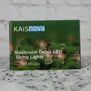 Red Mushroom Fairy String Lights